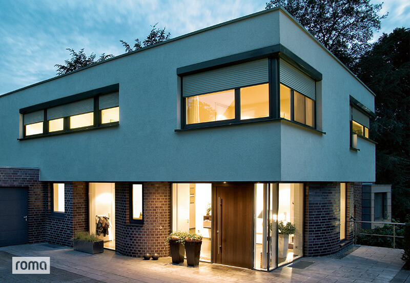 Haus in der Abenddämmerung