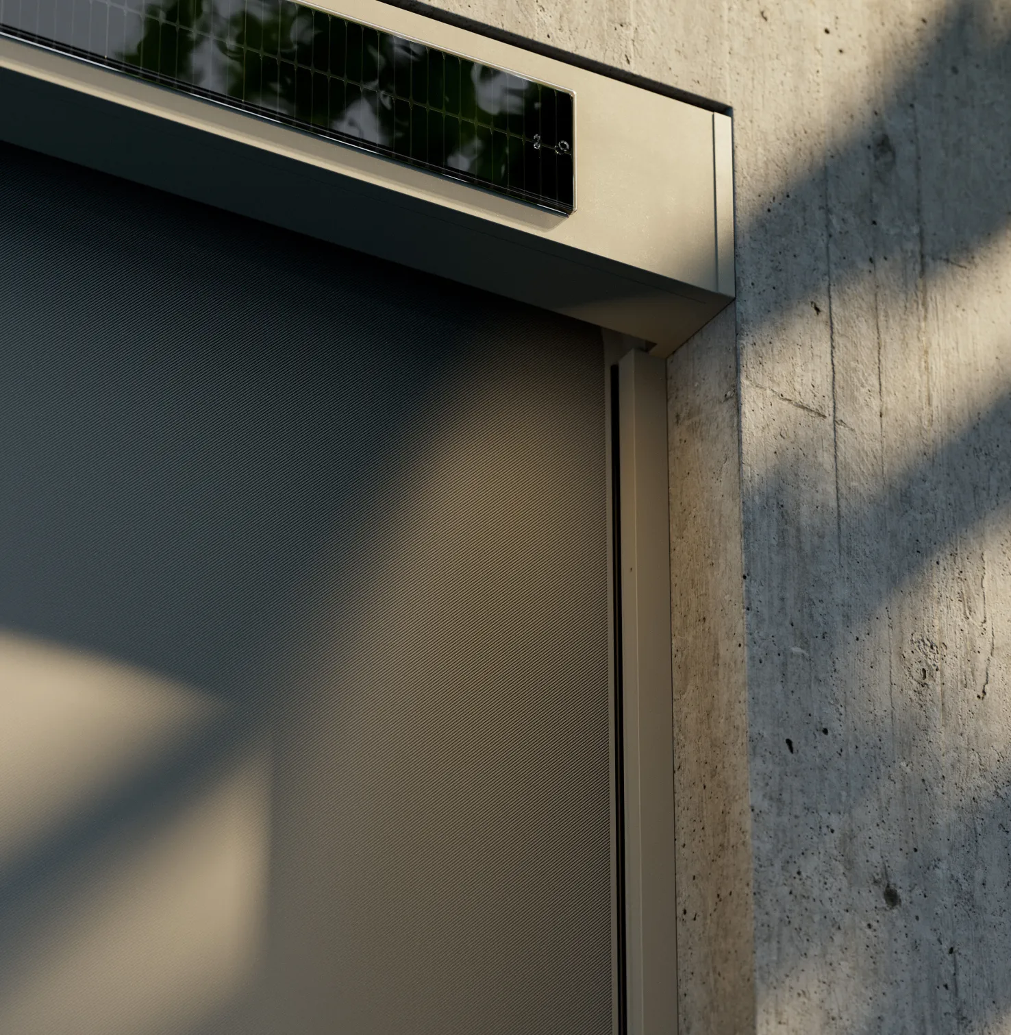 Solar-Rollladen ROMA — integriertes Solarpanel